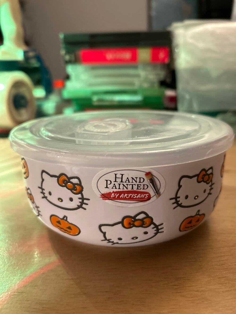 New Hello Kitty by Sanrio Halloween 🎃 bowl with lid dishwasher & microwave safe